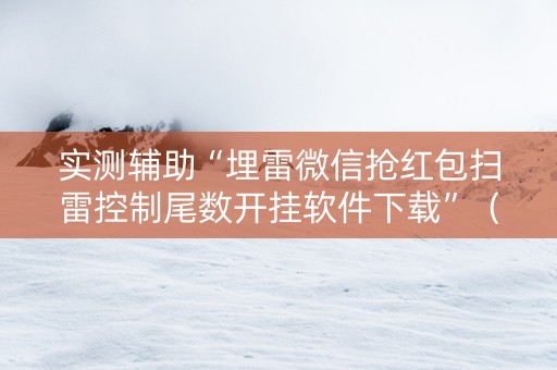 实测辅助“埋雷微信抢红包扫雷控制尾数开挂软件下载”（详细透视教程）-哔哩哔哩