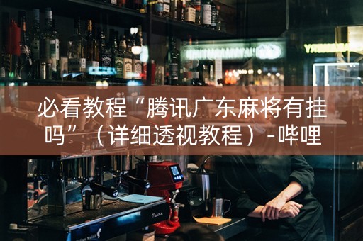必看教程“腾讯广东麻将有挂吗”（详细透视教程）-哔哩哔哩