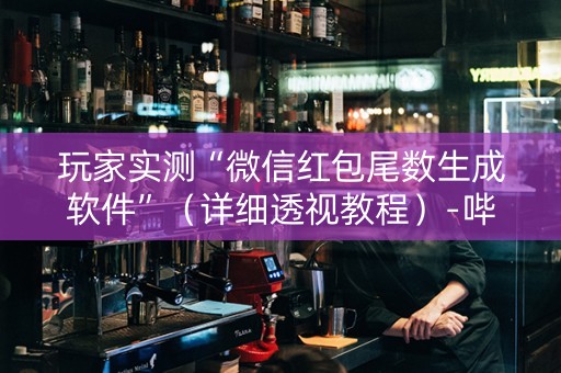 玩家实测“微信红包尾数生成软件”（详细透视教程）-哔哩哔哩
