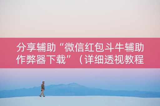 分享辅助“微信红包斗牛辅助作弊器下载”（详细透视教程）-哔哩哔哩
