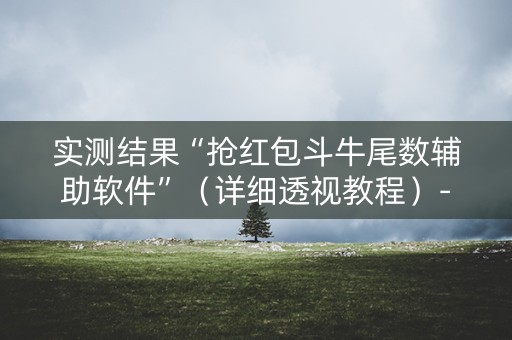 实测结果“抢红包斗牛尾数辅助软件”（详细透视教程）-哔哩哔哩