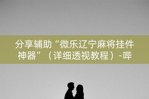 分享辅助“微乐辽宁麻将挂件神器”（详细透视教程）-哔哩哔哩