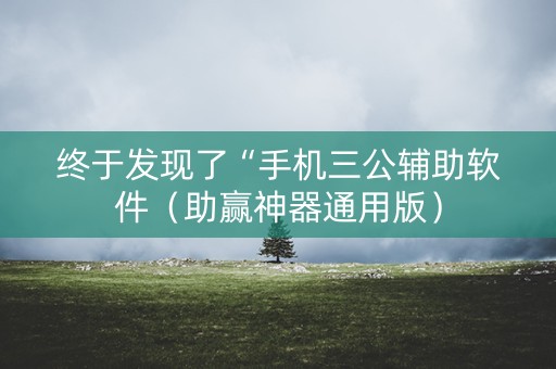 终于发现了“手机三公辅助软件（助赢神器通用版）