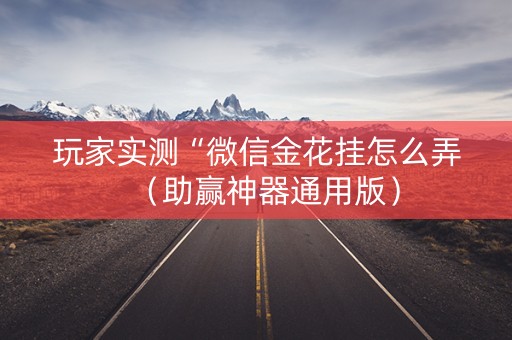 玩家实测“微信金花挂怎么弄（助赢神器通用版）