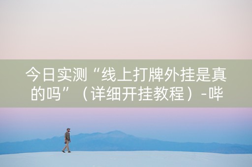 今日实测“线上打牌外挂是真的吗”（详细开挂教程）-哔哩哔哩