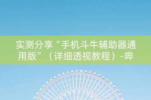 实测分享“手机斗牛辅助器通用版”（详细透视教程）-哔哩哔哩