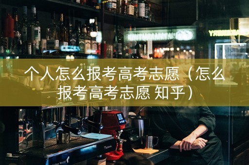 个人怎么报考高考志愿（怎么报考高考志愿 知乎）