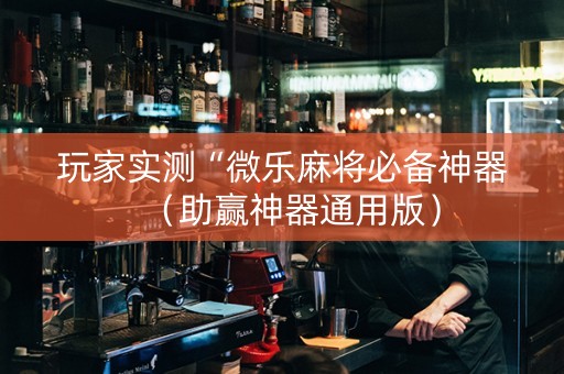 玩家实测“微乐麻将必备神器（助赢神器通用版）