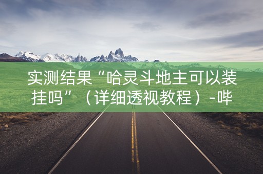 实测结果“哈灵斗地主可以装挂吗”（详细透视教程）-哔哩哔哩