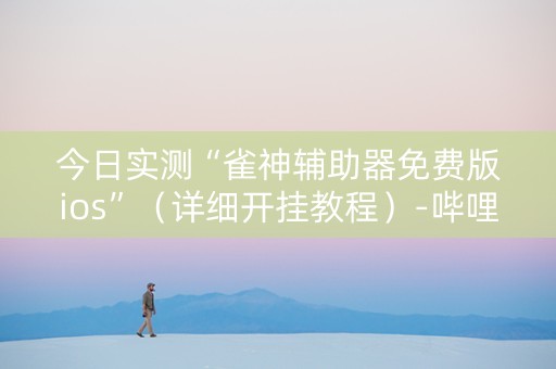 今日实测“雀神辅助器免费版ios”（详细开挂教程）-哔哩哔哩