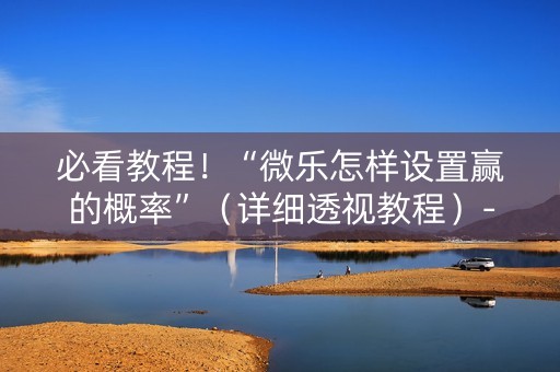 必看教程！“微乐怎样设置赢的概率”（详细透视教程）-哔哩哔哩