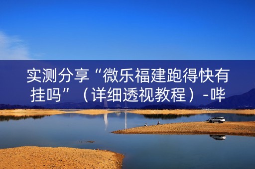 实测分享“微乐福建跑得快有挂吗”（详细透视教程）-哔哩哔哩