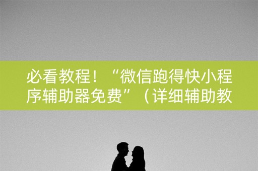 必看教程！“微信跑得快小程序辅助器免费”（详细辅助教程）-哔哩哔哩