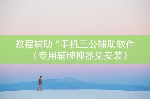 教程辅助“手机三公辅助软件（专用辅牌神器免安装）