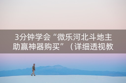 3分钟学会“微乐河北斗地主助赢神器购买”（详细透视教程）-哔哩哔哩