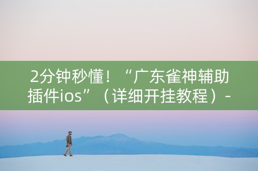 2分钟秒懂！“广东雀神辅助插件ios”（详细开挂教程）-哔哩哔哩