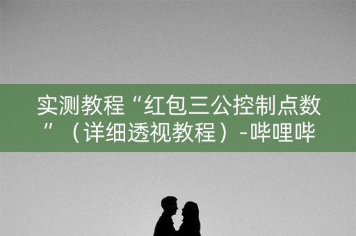 实测教程“红包三公控制点数”（详细透视教程）-哔哩哔哩