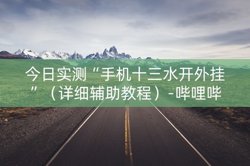 今日实测“手机十三水开外挂”（详细辅助教程）-哔哩哔哩