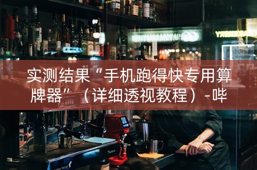 实测结果“手机跑得快专用算牌器”（详细透视教程）-哔哩哔哩