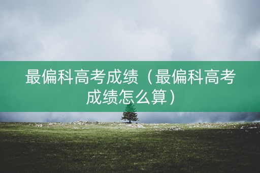 最偏科高考成绩（最偏科高考成绩怎么算）