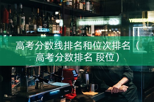 高考分数线排名和位次排名（高考分数排名 段位）