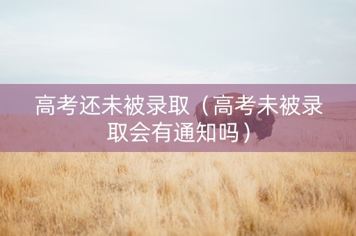 高考还未被录取（高考未被录取会有通知吗）