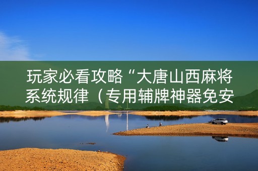 玩家必看攻略“大唐山西麻将系统规律（专用辅牌神器免安装）