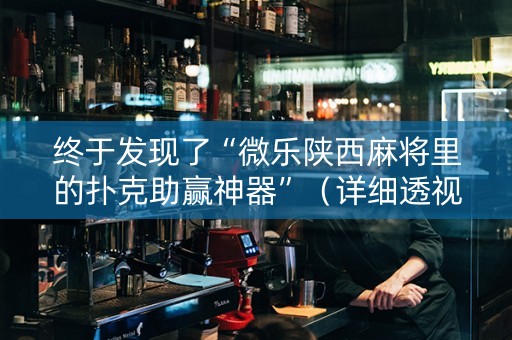 终于发现了“微乐陕西麻将里的扑克助赢神器”（详细透视教程）-哔哩哔哩