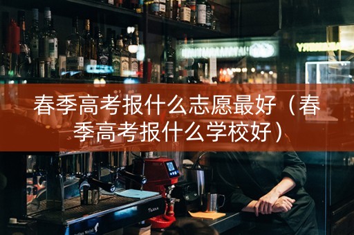 春季高考报什么志愿最好（春季高考报什么学校好）