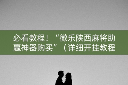 必看教程！“微乐陕西麻将助赢神器购买”（详细开挂教程）-哔哩哔哩