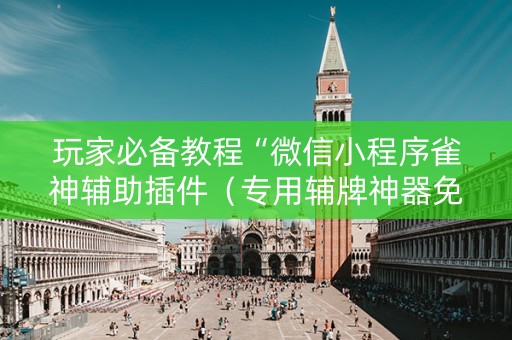 玩家必备教程“微信小程序雀神辅助插件（专用辅牌神器免安装）