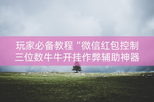 玩家必备教程“微信红包控制三位数牛牛开挂作弊辅助神器”（详细透视教程）-哔哩哔哩