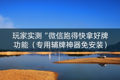 玩家实测“微信跑得快拿好牌功能（专用辅牌神器免安装）