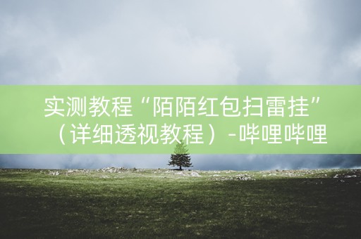 实测教程“陌陌红包扫雷挂”（详细透视教程）-哔哩哔哩