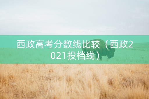 西政高考分数线比较（西政2021投档线）