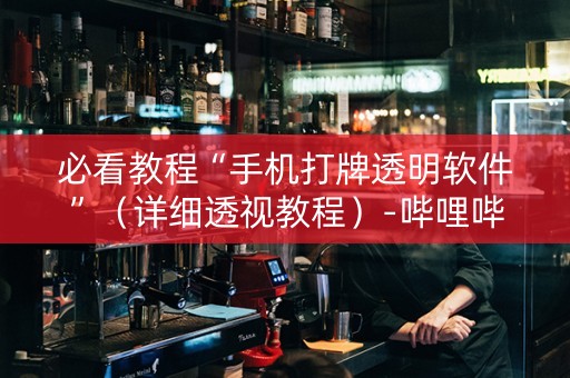 必看教程“手机打牌透明软件”（详细透视教程）-哔哩哔哩