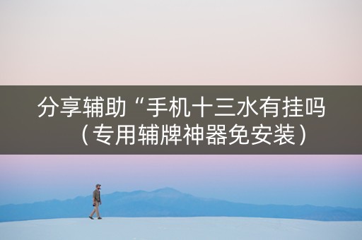 分享辅助“手机十三水有挂吗（专用辅牌神器免安装）