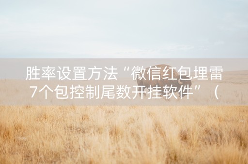 胜率设置方法“微信红包埋雷7个包控制尾数开挂软件”（详细透视教程）-哔哩哔哩