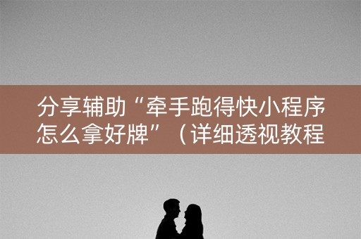 分享辅助“牵手跑得快小程序怎么拿好牌”（详细透视教程）-哔哩哔哩