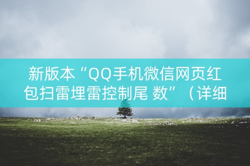 新版本“QQ手机微信网页红包扫雷埋雷控制尾 数”（详细透视教程）-哔哩哔哩
