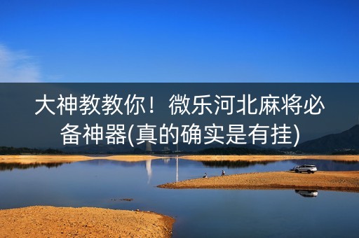 大神教教你！微乐河北麻将必备神器(真的确实是有挂)