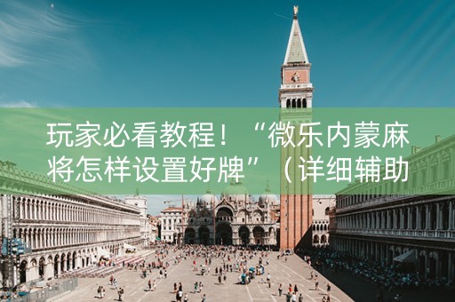 玩家必看教程！“微乐内蒙麻将怎样设置好牌”（详细辅助教程）-哔哩哔哩