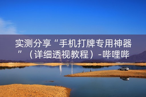 实测分享“手机打牌专用神器”（详细透视教程）-哔哩哔哩
