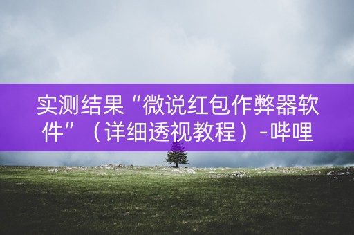 实测结果“微说红包作弊器软件”（详细透视教程）-哔哩哔哩
