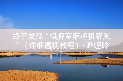 终于发现“棋牌室麻将机猫腻”（详细透视教程）-哔哩哔哩