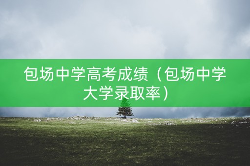 包场中学高考成绩（包场中学大学录取率）
