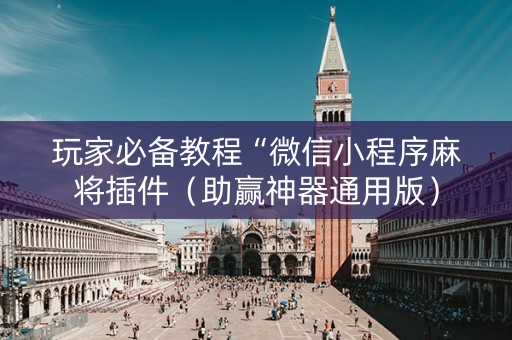 玩家必备教程“微信小程序麻将插件（助赢神器通用版）
