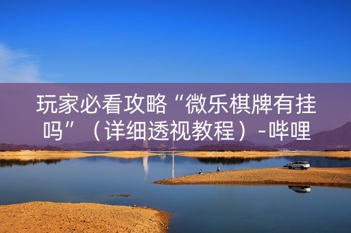 玩家必看攻略“微乐棋牌有挂吗”（详细透视教程）-哔哩哔哩