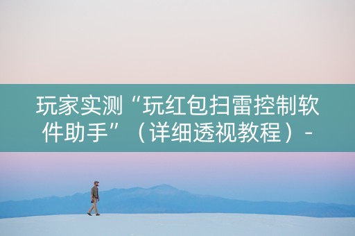 玩家实测“玩红包扫雷控制软件助手”（详细透视教程）-哔哩哔哩