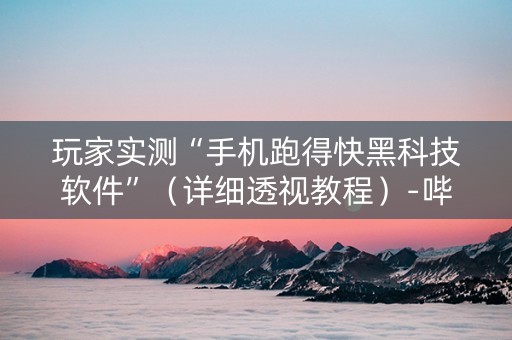 玩家实测“手机跑得快黑科技软件”（详细透视教程）-哔哩哔哩